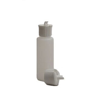 Plastflaske matt-klar 76 ml.m/fliptop kork