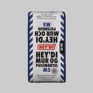 UU - HeyDi Mur & Pussmørtel M5- 25 kg.sekk