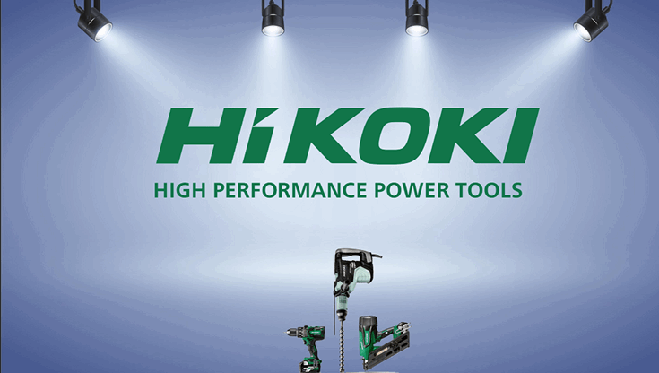 Hikoki power tools stiller i vårt showroom