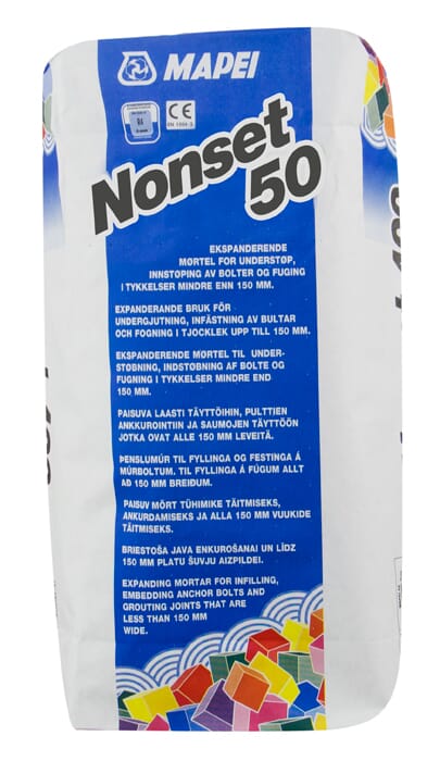 Nonset 50 - 25 kg.sekk - BETOMUR AS