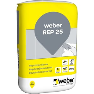 Weber Rep 25 Rep.mørtel - 20 kg.sekk
